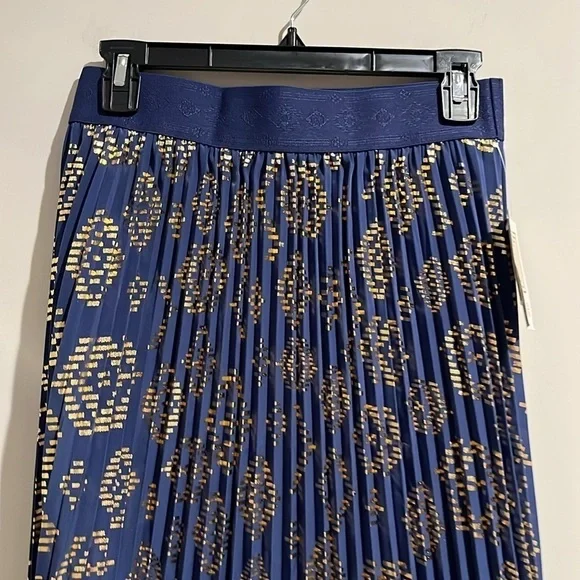 Lularoe blue gold Jill skirt. Size small. NWT. - Picture 2 of 7